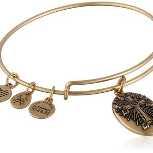 Alex and Ani Gold Cross Charm Bracelet